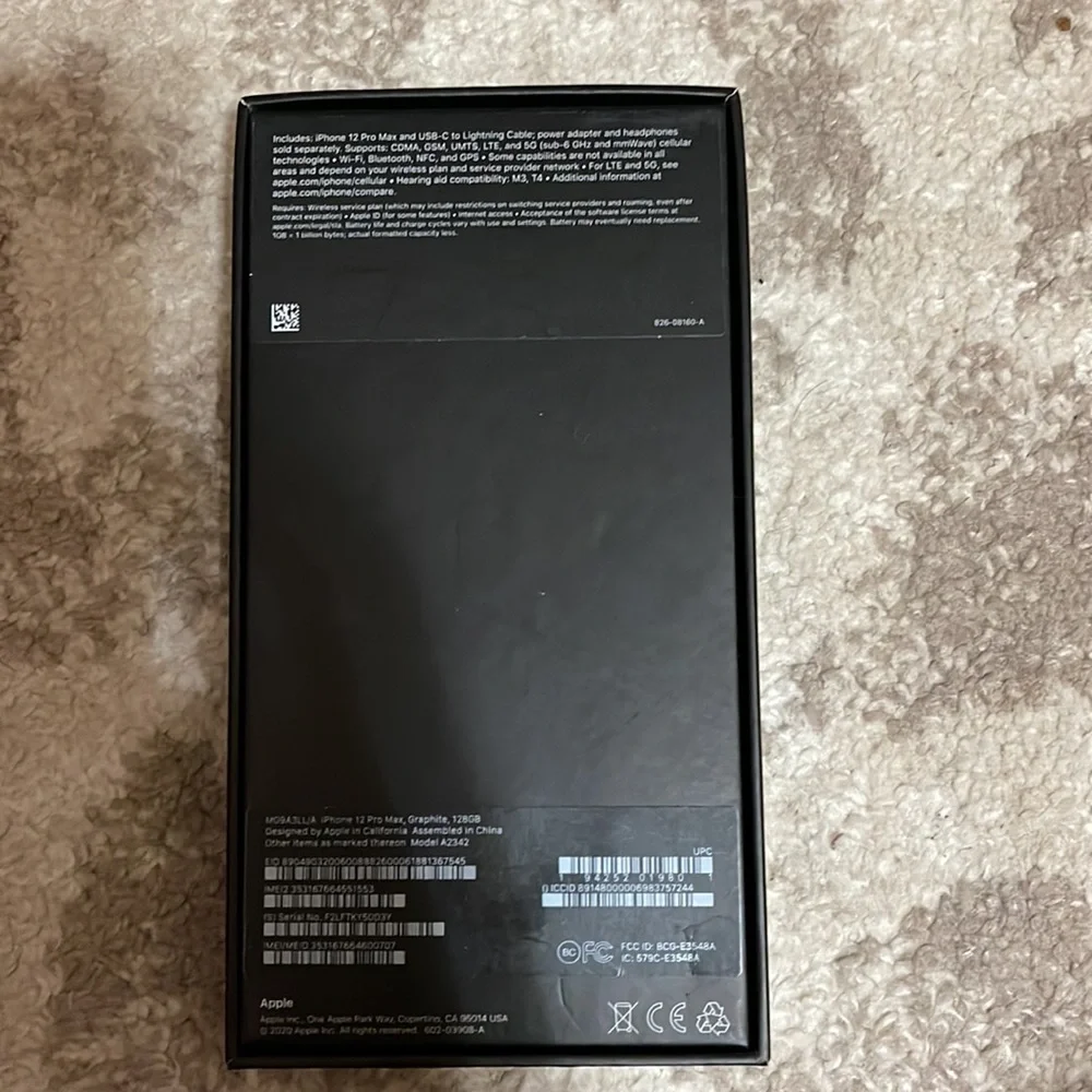 Apple iPhone 12 Pro Max Box Only